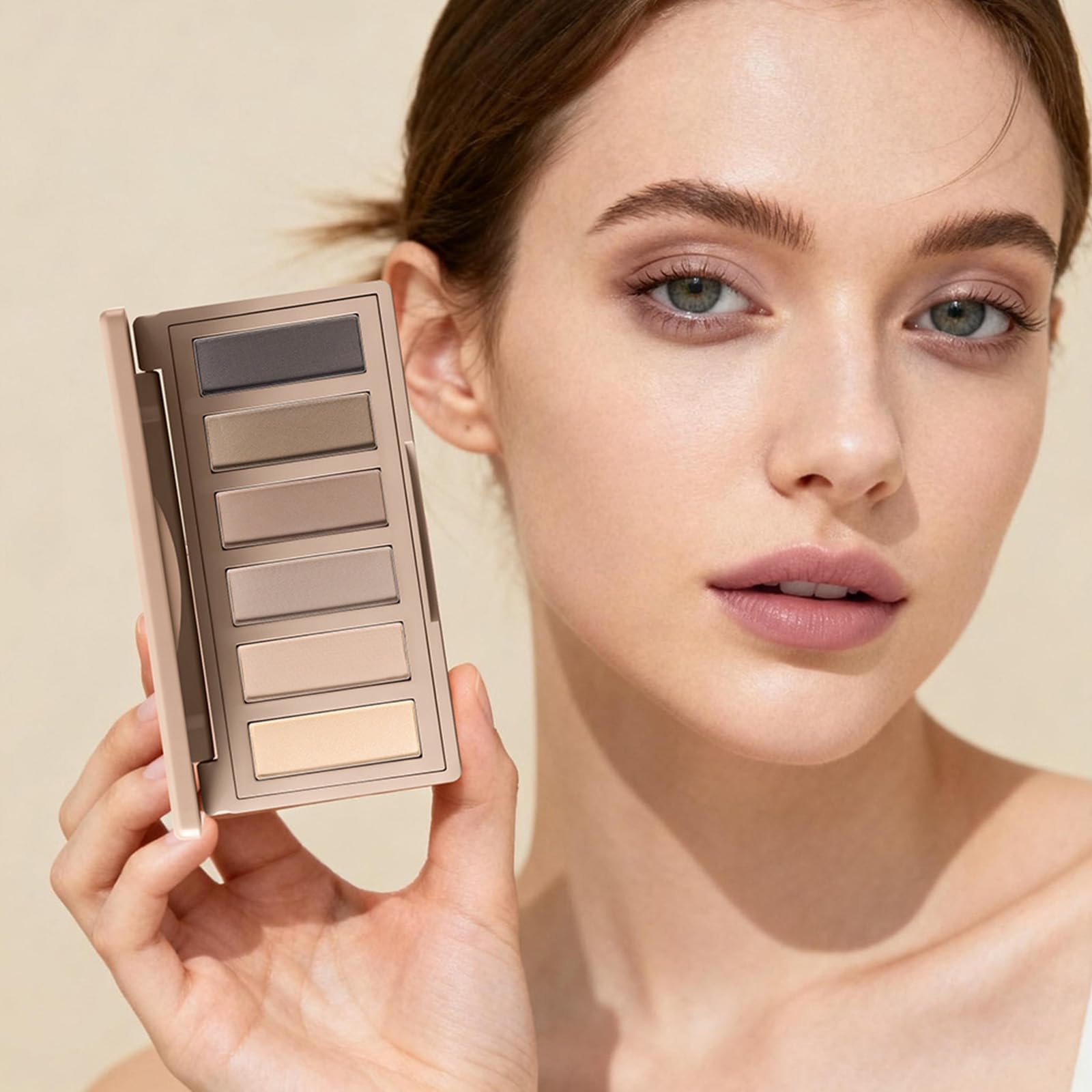 6 Matte Nude Eyeshadow Palette - Cool Smokey Eyes -8