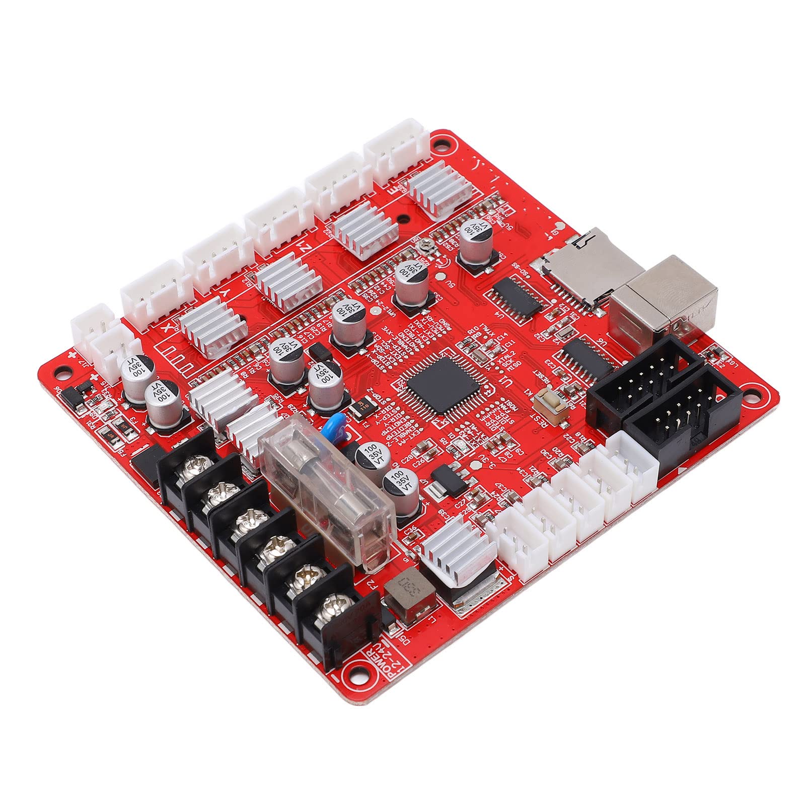Módulo de placa base de impresora 3D, interfaz USB de motor A4988, 12 V, 24 V, para Anet A6, placa de control de alta eficiencia para entusiastas de la impresora 3D
