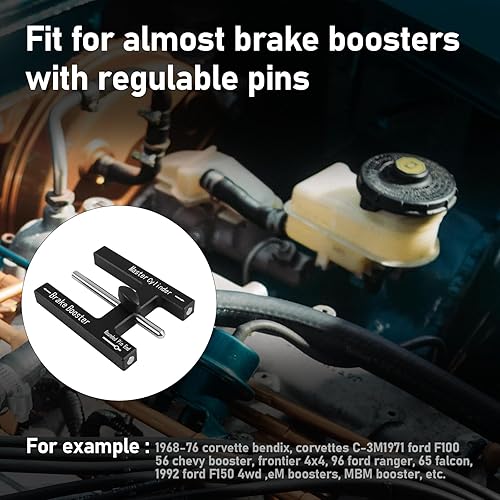 Miniatura 7 de Herramienta de ajuste de freno, herramienta de ajuste de varilla de refuerzo de freno, refuerzo de freno con cilindro maestro, potencia de varilla