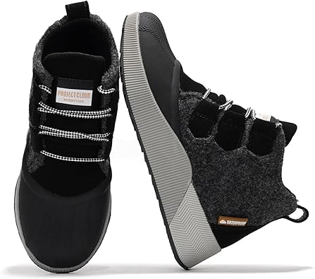 Project Cloud Waterproof Snow Boots for Women - Memory Foam Insole Non-Slip Womens Snow Boots & Winter Shoes with Shoe Lace - Lightweight Indoor Outdoor Shoes