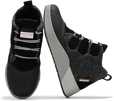 Project Cloud Waterproof Snow Boots for Women - Memory Foam Insole Non-Slip Womens Snow Boots & Winter Shoes with Shoe Lace - Lightweight Indoor Outdoor Shoes