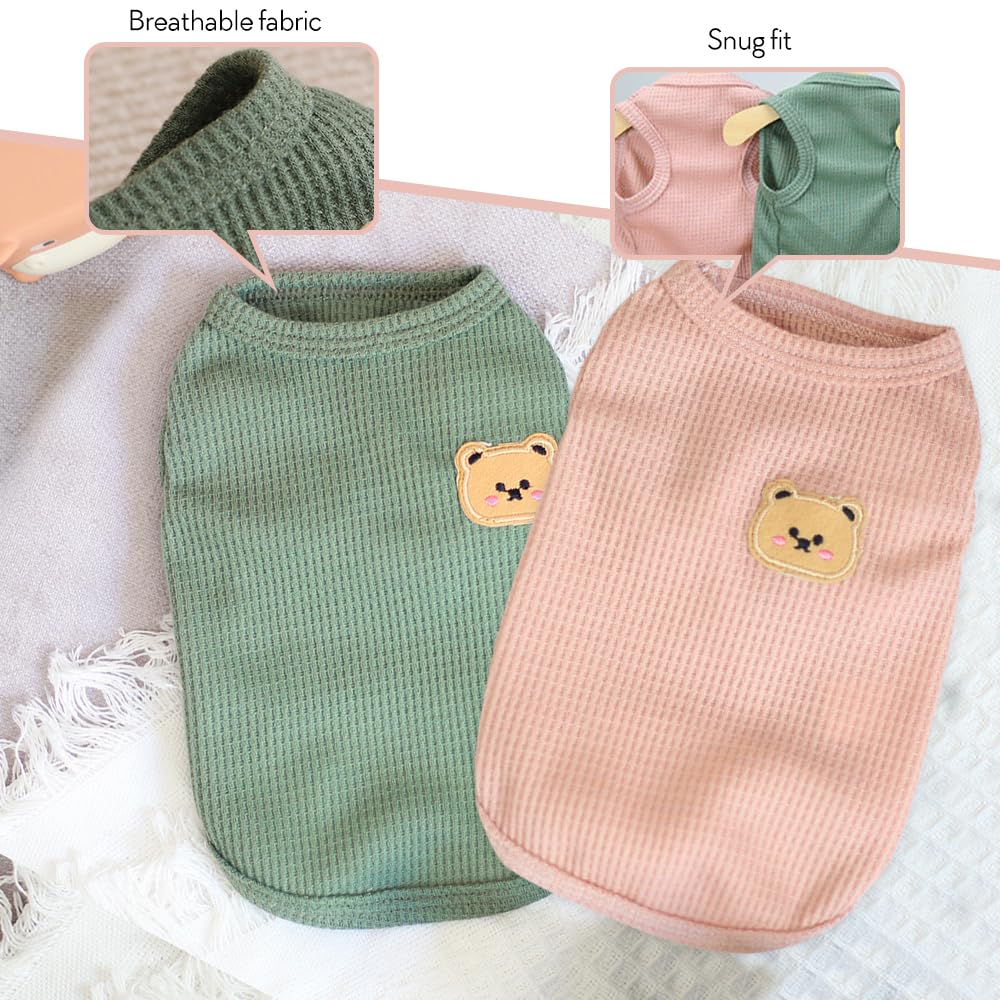 Maglioni Per Gatti E Cani - Set Da 2 Pezzi In Tessuto Waffle | Taglie S-XL | Comodi E Traspiranti - Foto 9