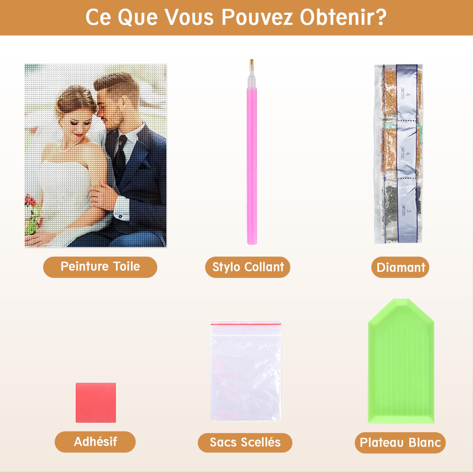 Bemaystar Diamond Painting Personnalisé Photo - Custom Broderie Diamant Peinture Kit, Full Drill Peintures Photos, Full Drill Peintures Photos Arts Mur Décor-23.6x31.5cm/60x80cm