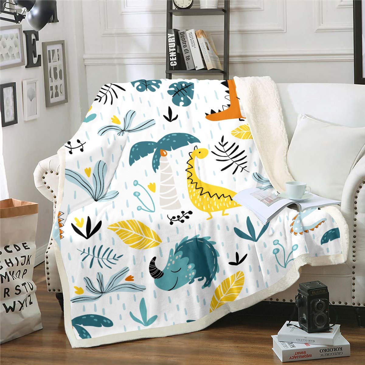 Luvable Friends - Manta afelpada unisex con reverso de