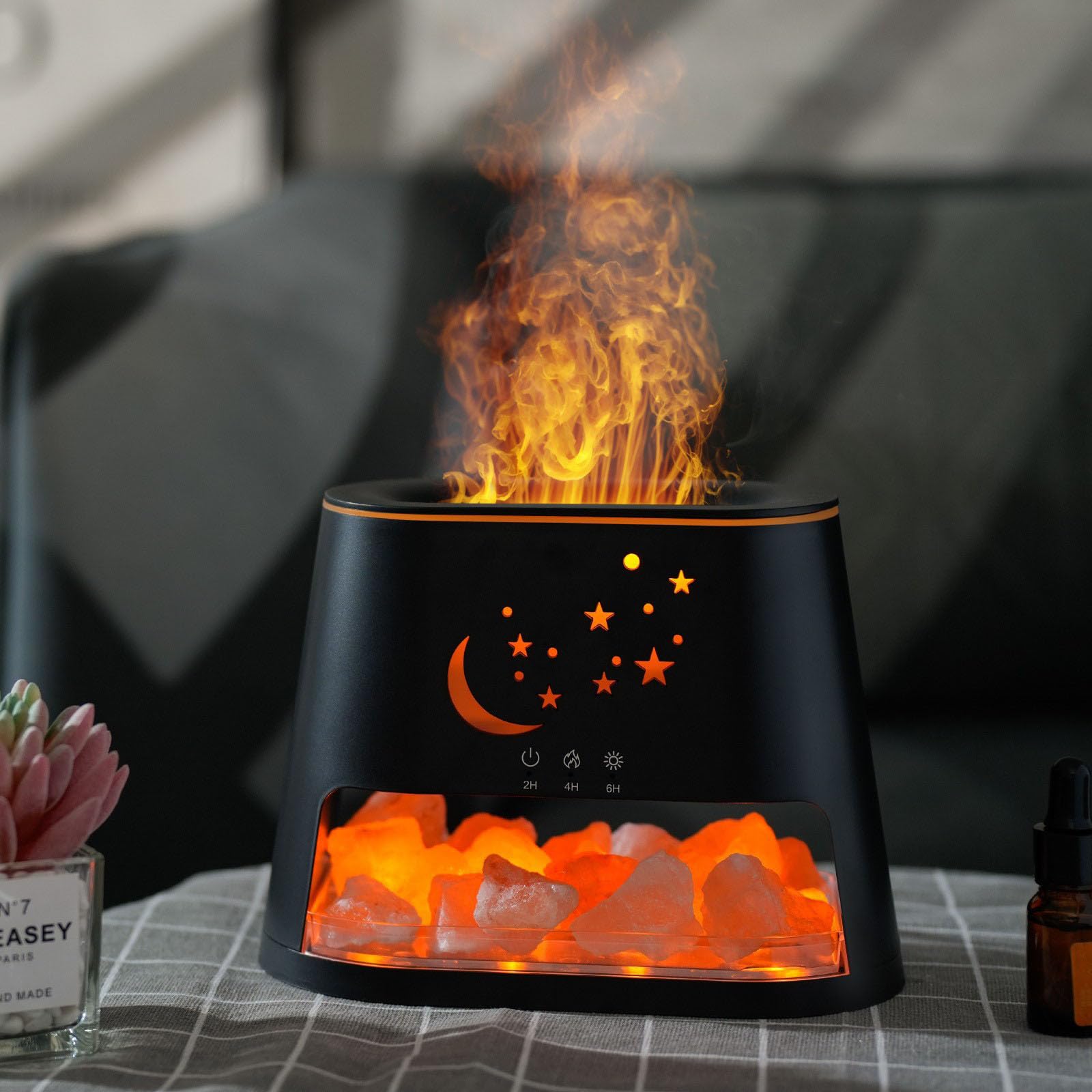 Difusor de aromas portátil con textura, pequeño difusor esencial, humidificador de aire para crear ambientes perfumados para el hogar, humidificador USB para el hogar