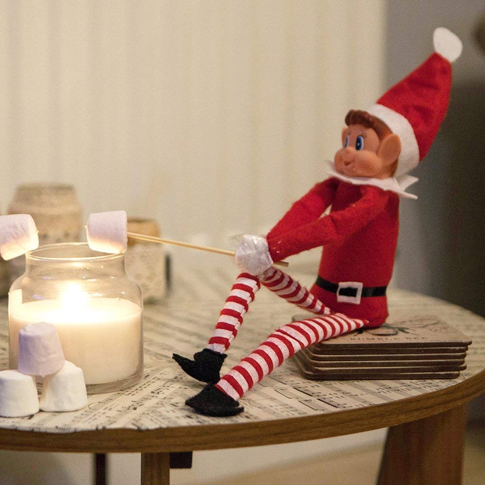 GLOW Naughty Little Xmas Elf Elfie (Boy) Playful Elf Figure with