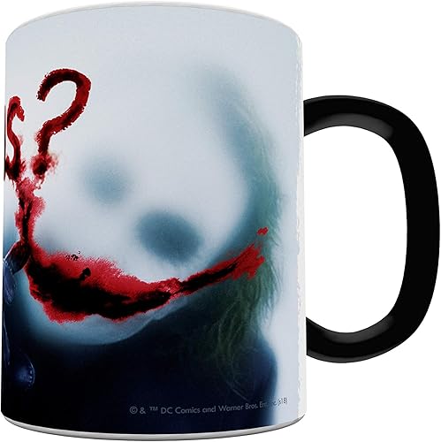 Miniatura 7 de Morphing Mugs DC Comics - Batman The Dark Knight - Joker - Why So Serious - Taza de cerámica sensible al calor que cambia de color de 11 onzas