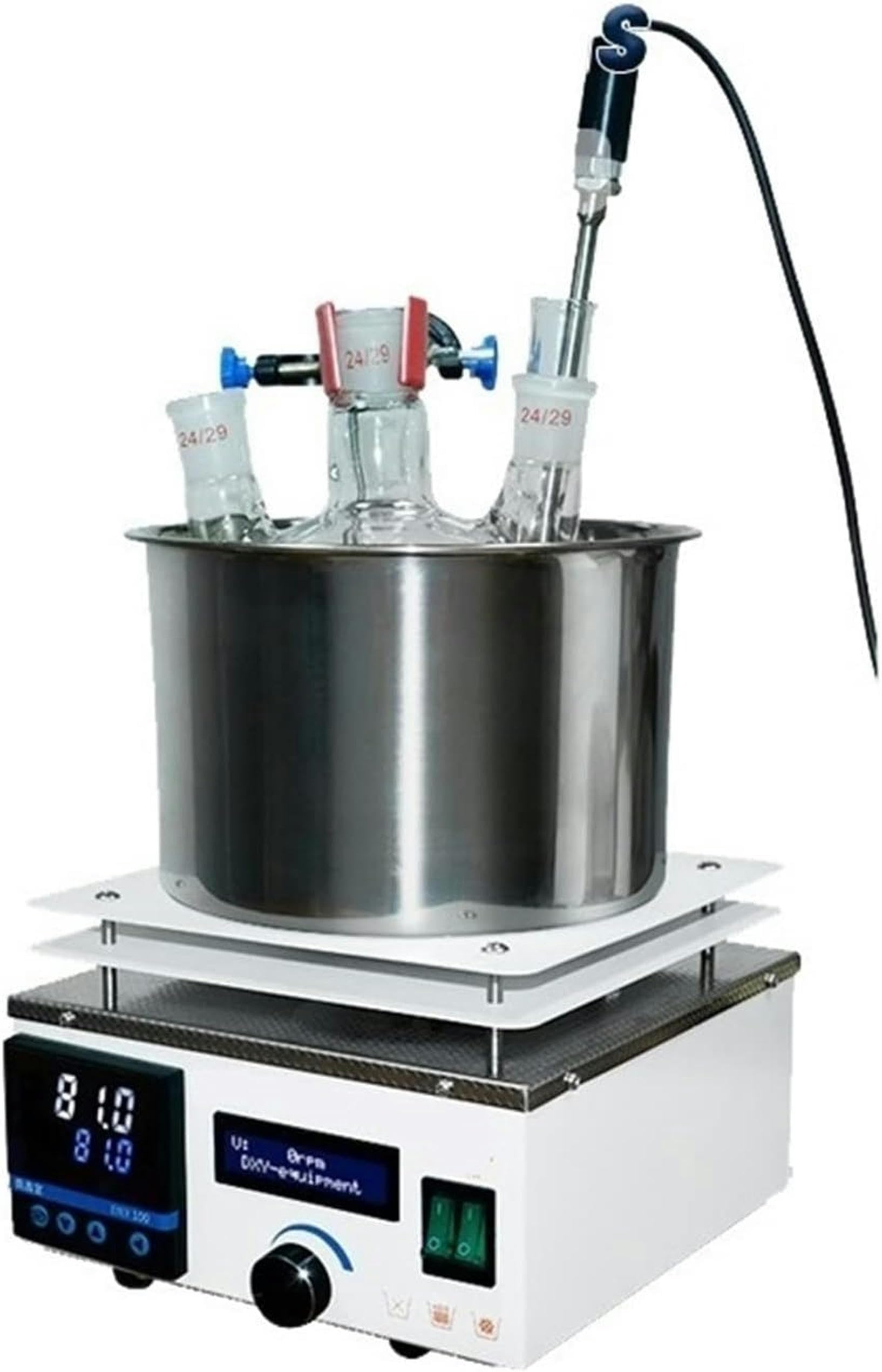 GLJTUO Magnetic Stirrer Magnetic Mixer Mixer Heating Lab Digital Display Constant Temperature Mixer Large Capacity, High Speed