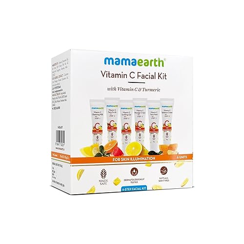 Mamaearth Kit facial de vitamina C con vitamina C y cúrcuma 2.12 Oz2.12 oz