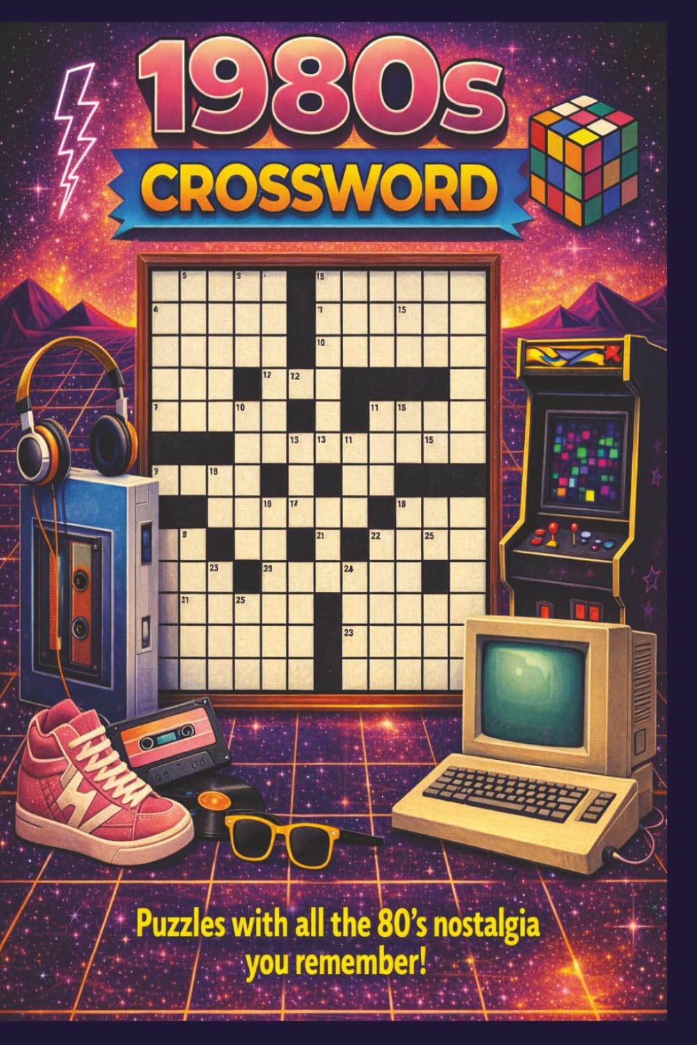 1980s Crossword Puzzles: Crossword Puzzles with Easy to Read Print About 80s Pop Culture, Movies, Music and MORE! 6x9 Inches, 110 Pages | 50+ Puzzles - Gift for Vacation, Holidays and Leisure Time.