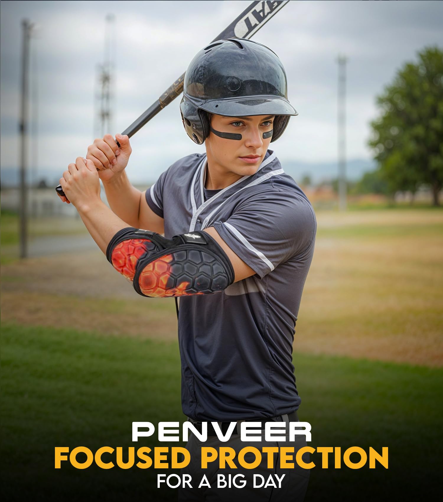 Protezione per gomito da baseball, softball, per adulti e ragazzi, con cinghia regolabile