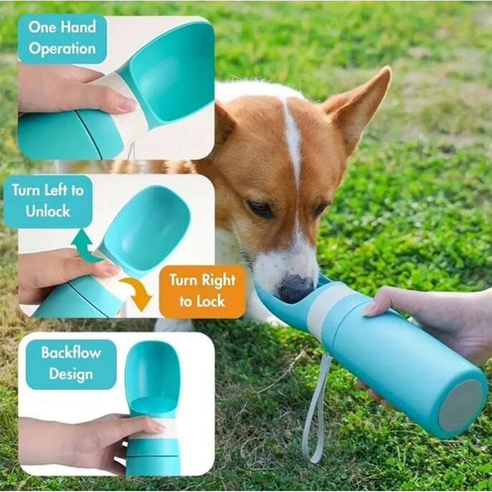 Gourde Pour Chien Distributeur Portable Anti-Fuite Sous Vide