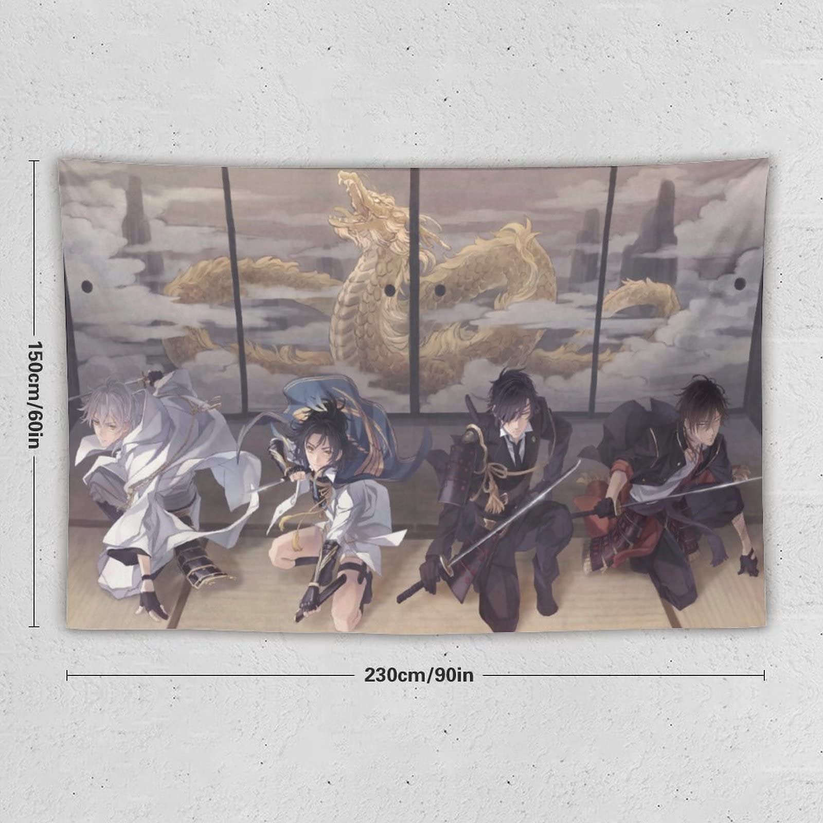 Amazon.co.jp: タペストリー 可愛い キャラクター柄 刀剣乱舞 伊達組 