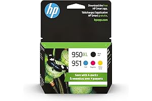 HP 950XL (C2P01FN) Ink Cartridges (Cyan Magenta Yellow Black) 4-Pack