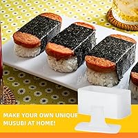 Vista 2 de Molde Onigiri, prensa para hacer Musubi y 2 moldes de arroz triangulares, kit de musubi antiadherente, haz tu propio sushi en casa