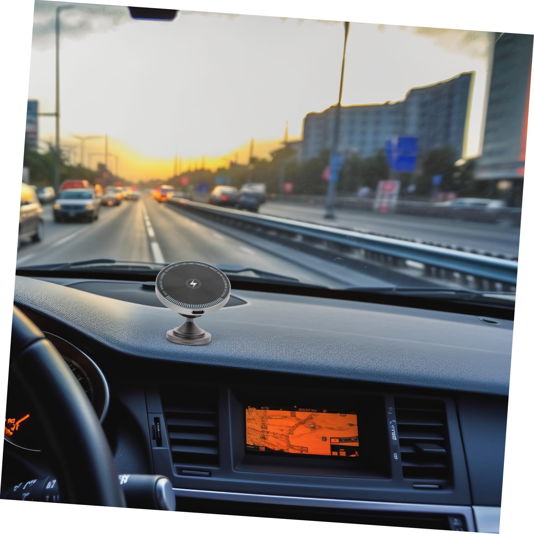 Caricatore Auto Magnetico Wireless 15w in Lega di Alluminio