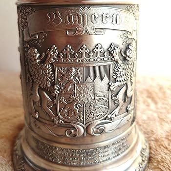 Amazon.co.jp: SKS ZINN 95%ドイツ製 蓋付きビアジョッキ（ビアマグ