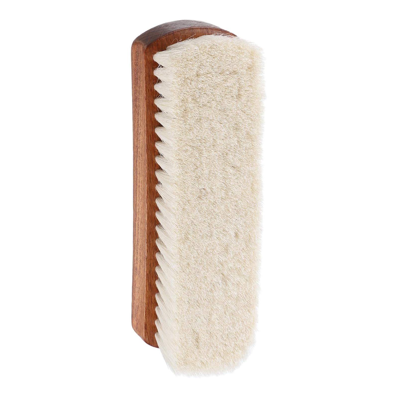 Cepillo de limpieza de zapatos sourcing map de madera de haya para pulir calzado de cuero de 15x5cm