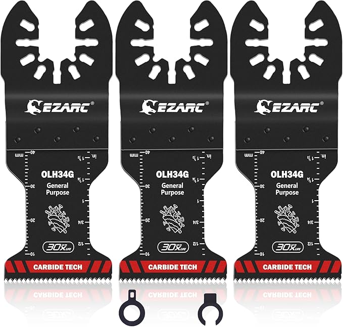 EZARC Carbide Oscillating Saw Blades, General Purpose Multitool Blades