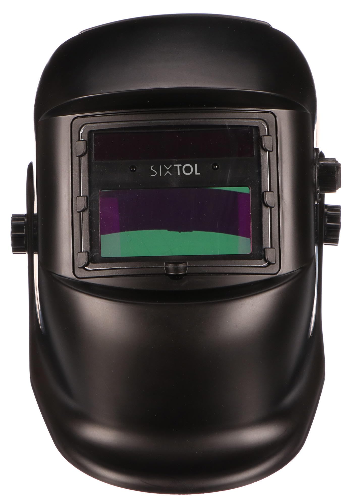 WELDING MASK 1 | Solar automatycznie zaciemniający kask spawalniczy | maska spawalnicza | funkcja szlifowania | szeroki cień 4/9-13 kask spawalniczy do TIG MIG ARC | czarny