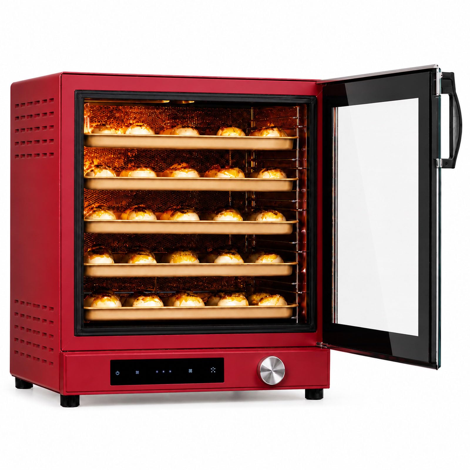 Four À Convection Professionnel 80 L, 10 Niveaux Pour Cuisson, Fermentation Et Séchage, Air Chaud À Double Ventilateur, 25–260 °c, Minuterie 999 Min, 2800 W, Pour Pain, Gâteaux, Pâtisseries