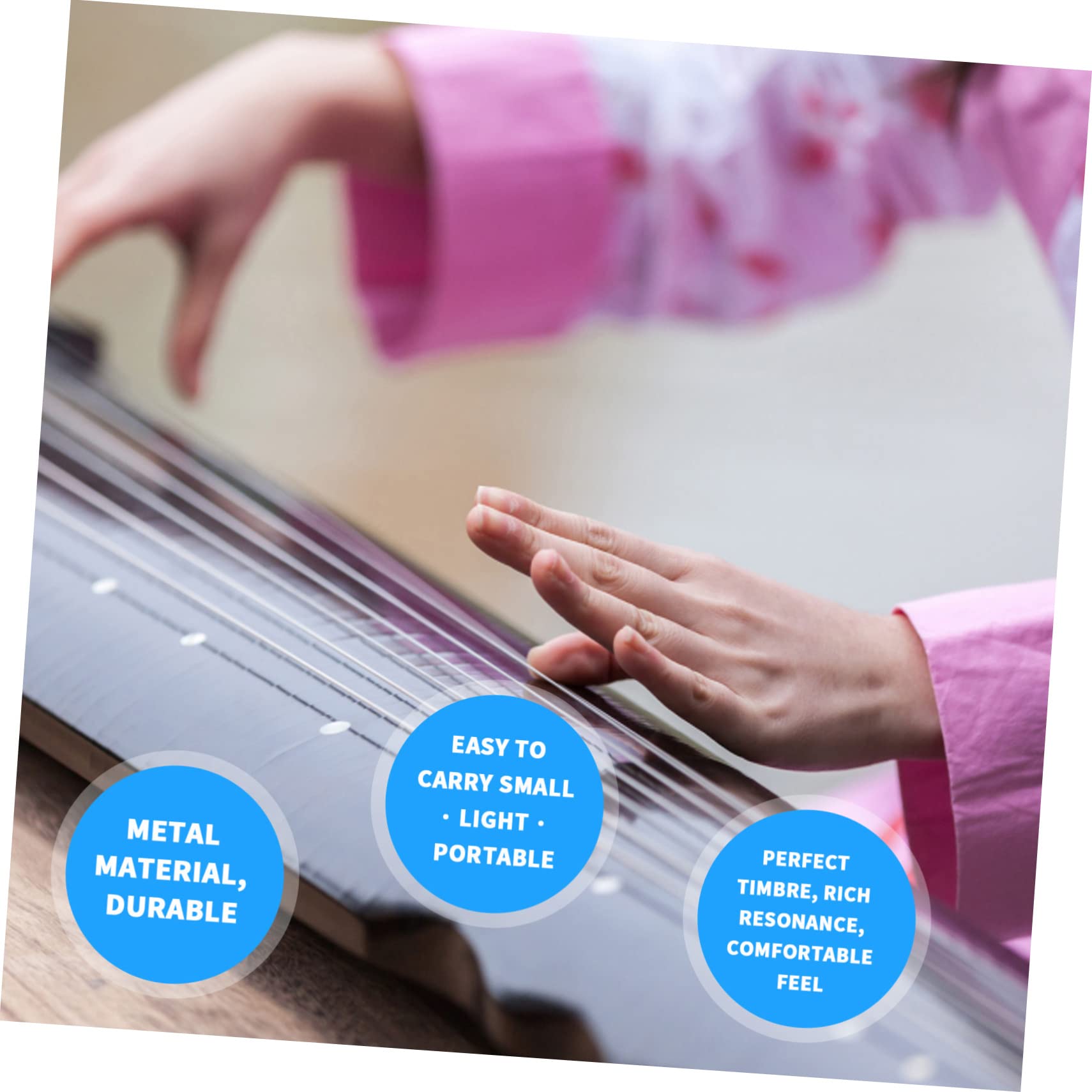 Abaodam 20 Pz Corde Guzheng riparare la guzheng accessori strumento a corda parti accessori per strumenti a corda sostituzione degli i Metallo