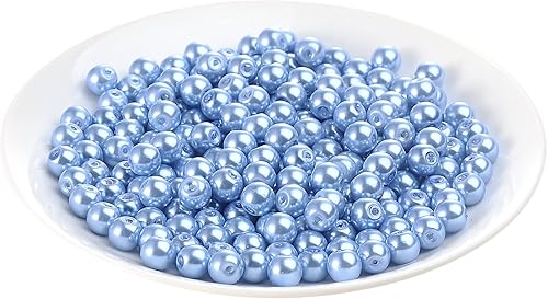 200 cuentas de perlas de vidrio de colores surtidos, espaciadores sueltos, redondas, checas, diminutas de satén, hechos a mano, surtidos para