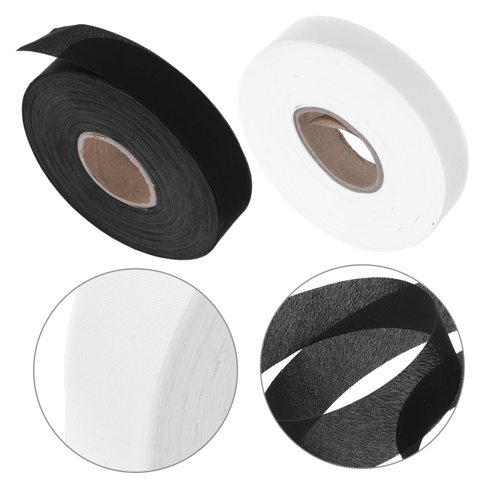 LIFKOME 4rouleaux Ruban De Biais Sergé Pour Couture De Rideaux Ruban De Garniture Pour Ourlet De Vêtements Accessoire De Couture Pour Usage Domestique Et Professionnel