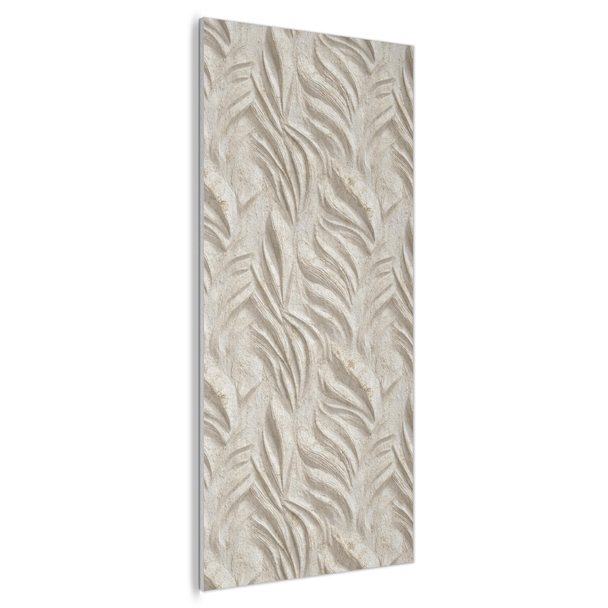 MuchoWow© Décoration Murale Feutrée 80x160 cm Panneaux Décoratifs Muraux Déco Chambre Élément Mural Salon Texture - Relief - Beige