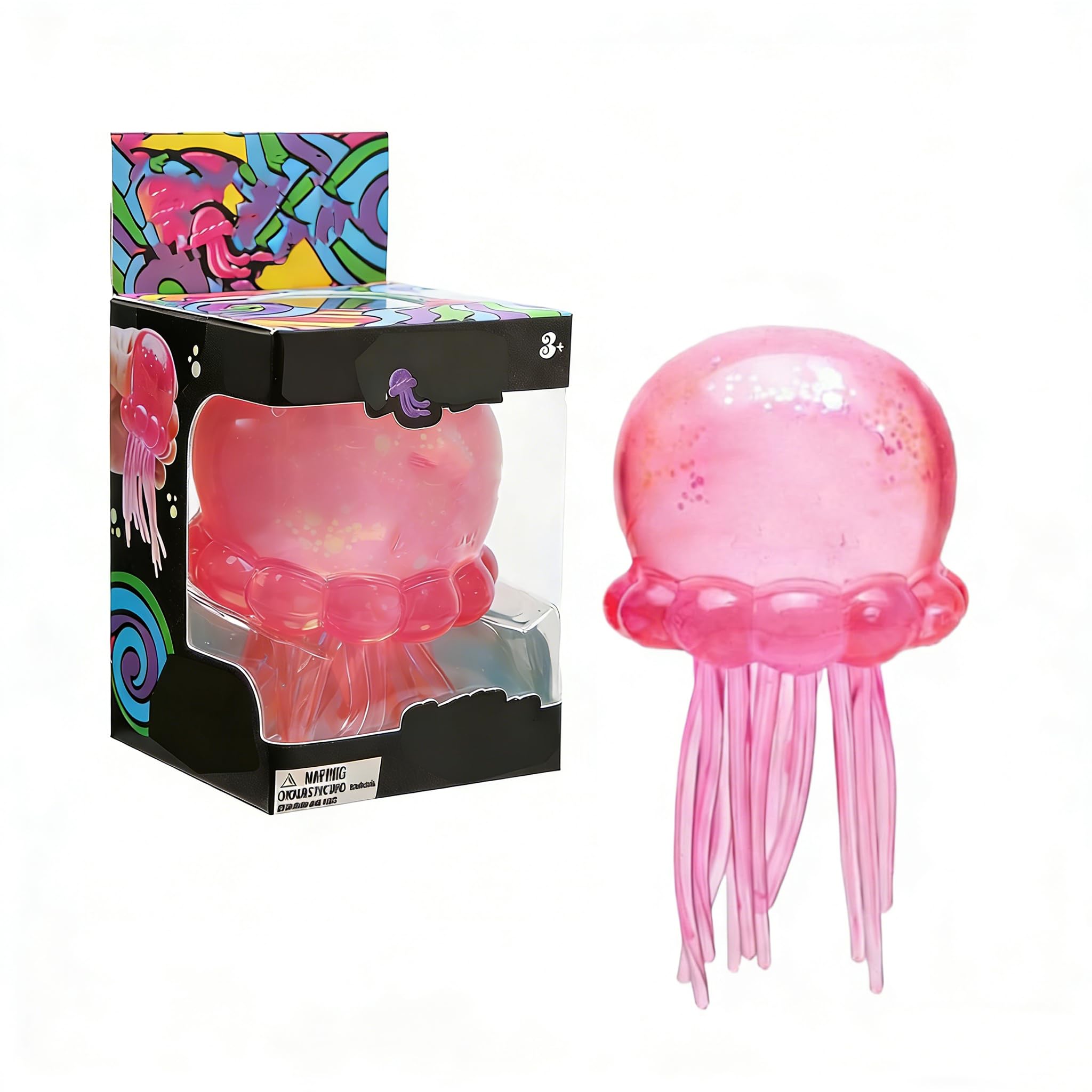 Jellyfish Squeeze Toys, Drop Malt Sugar Balls Relieve Stress, Sensory Toy with a Super Solid Squish for Adult, Squishy Ultra Squishy and Moldable Slow Rise - 1