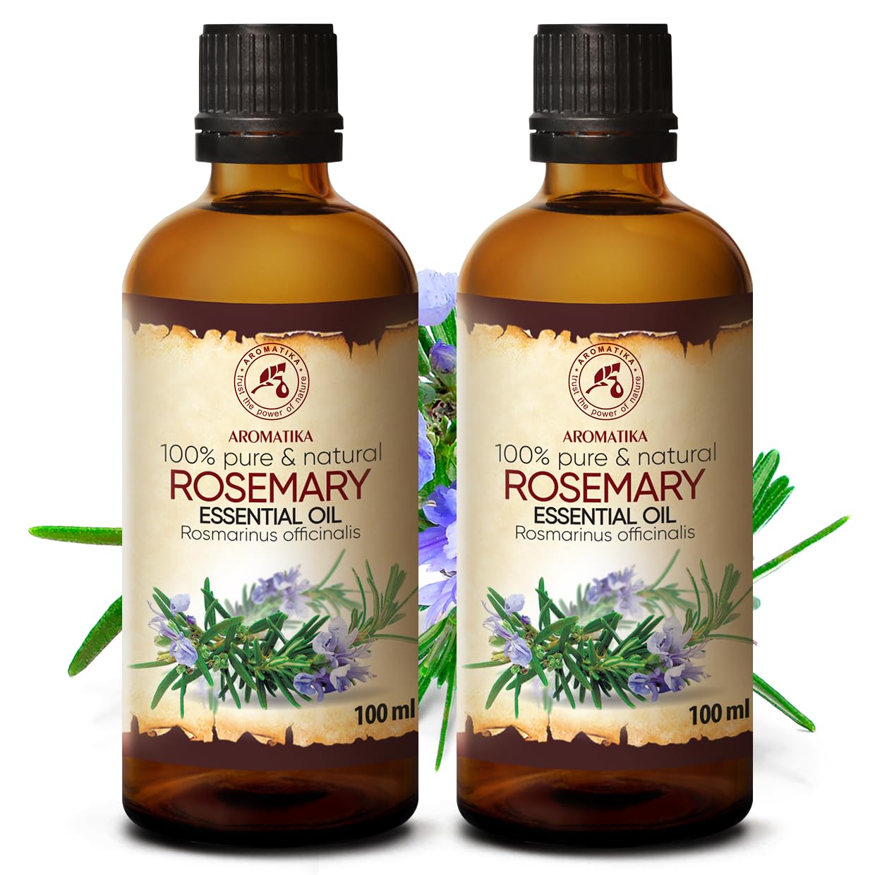 Aceite de Romero 200ml - Rosmarinus Officinalis - España - 100% Puro y Natural - Mejor para Aromaterapia - Baño de Aroma - Difusor - Fragancia para Hogar - Rosemary Essential Oil 200ml