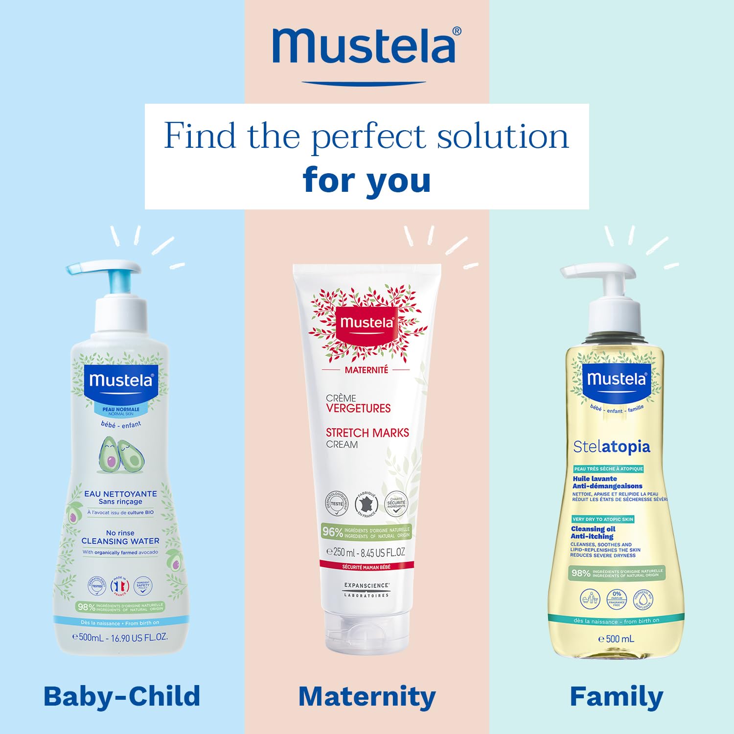 Mustela No Rinse Cleansing Water 500 Ml