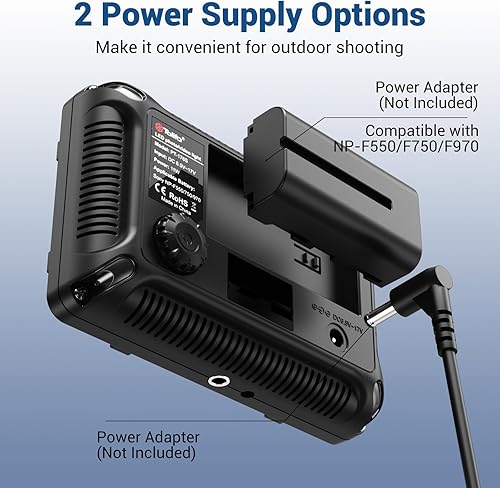 Miniatura 4 de Tolifo PT-176S - Luz de video para cámara, panel de luz LED regulable de 11 W con batería recargable de 2200 mAh y cargador, luz portátil para