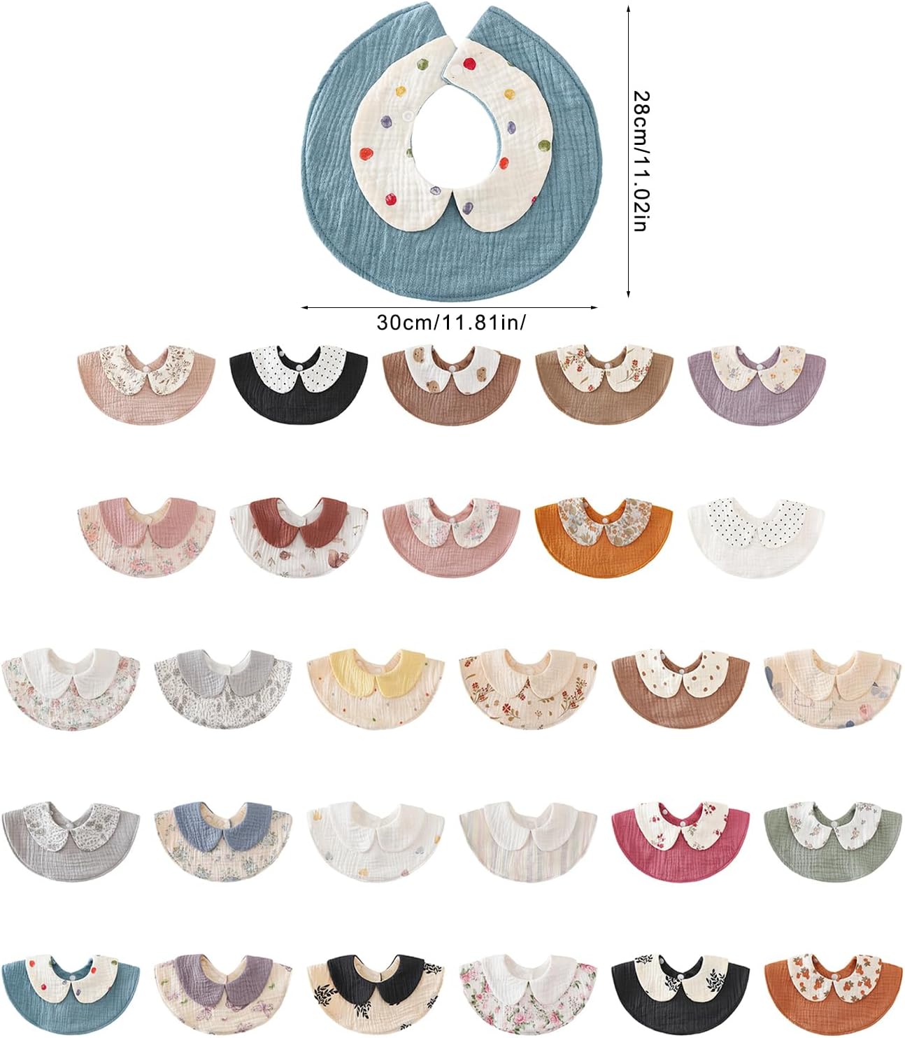 Nursing Bib For Newborns Cotton Burp Cloth Soft & Breathable Drooling Bib Infants Teething Bib Baby Feeding Towel