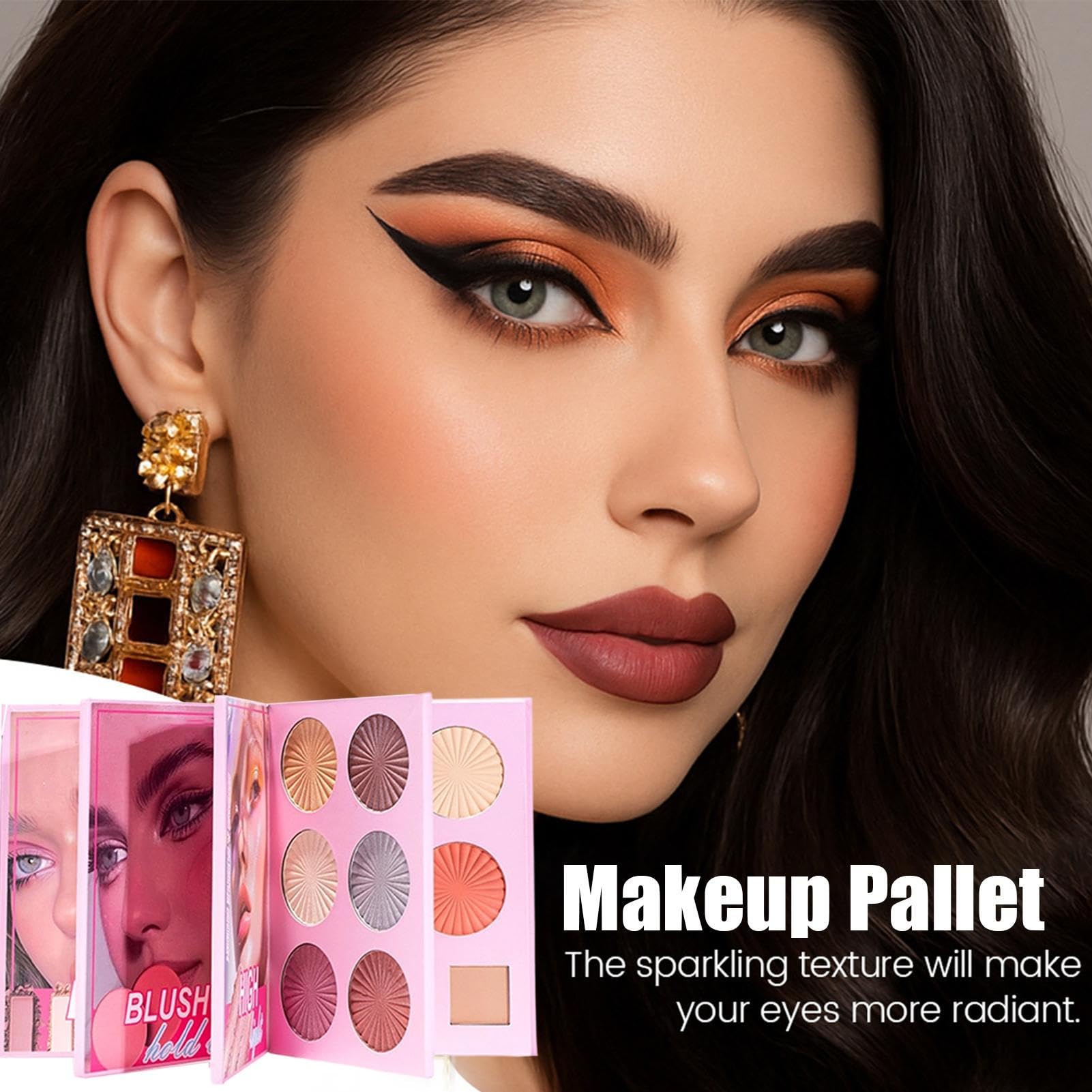 Palette Trucco Effetto Long-Lasting Impermeabile 43 Colori | Ombretti da Viaggio Completa per Matrimonio Festa Appuntamento Scatto Fotografico Natale Compleanno Viaggio Quotidiano