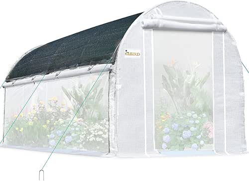 KING BIRD Premium 15x6.6x6.6FT Greenhouse for Outdoors, Large Walk-in Heavy
