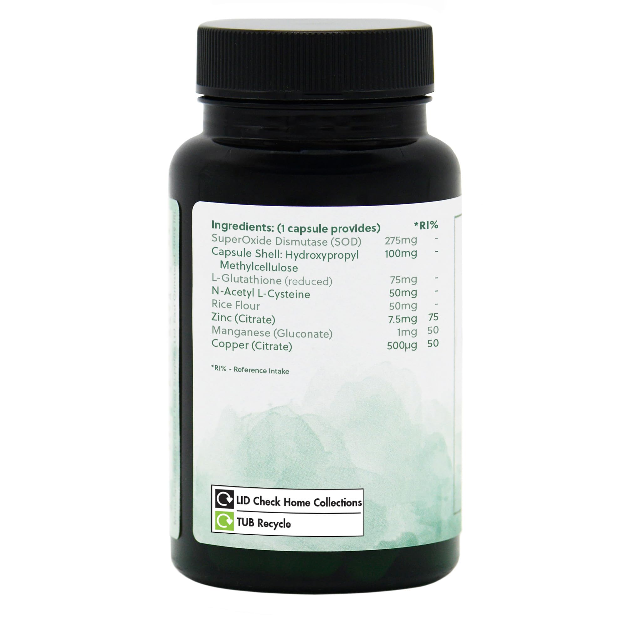 manganese superoxide dismutase glutathione SOD Plus (Superoxide Dismutase) Capsules 275mg - Antioxidant Blend with  NAC, L-Glutathione, Zinc, Manganese and Copper - 60 Vegan Capsules - Non  GMO, Made in the UK