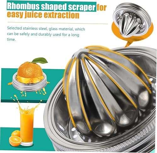 Miniatura 2 de Abaodam Exprimidor manual de cítricos exprimidor de limón exprimidor de prensa de limón tarros de caviar exprimidor manual para verdes mini