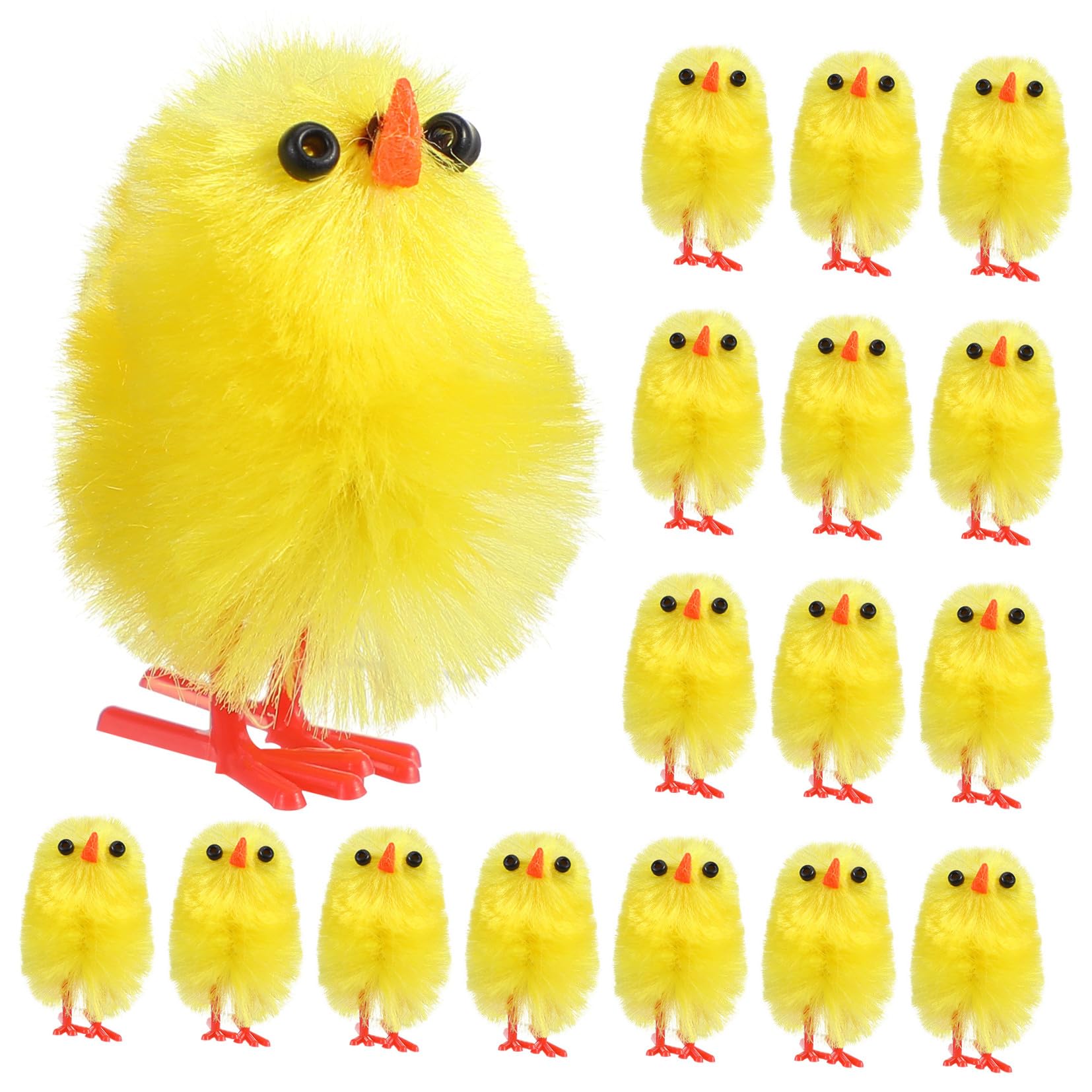 120 Piezas de Pollitos de Pascua de 3 Cm, Decoración de Escritorio y Fiesta, Adornos de Escena para Manualidades y Hogar, Decoración Simulada para Ambiente Festivo