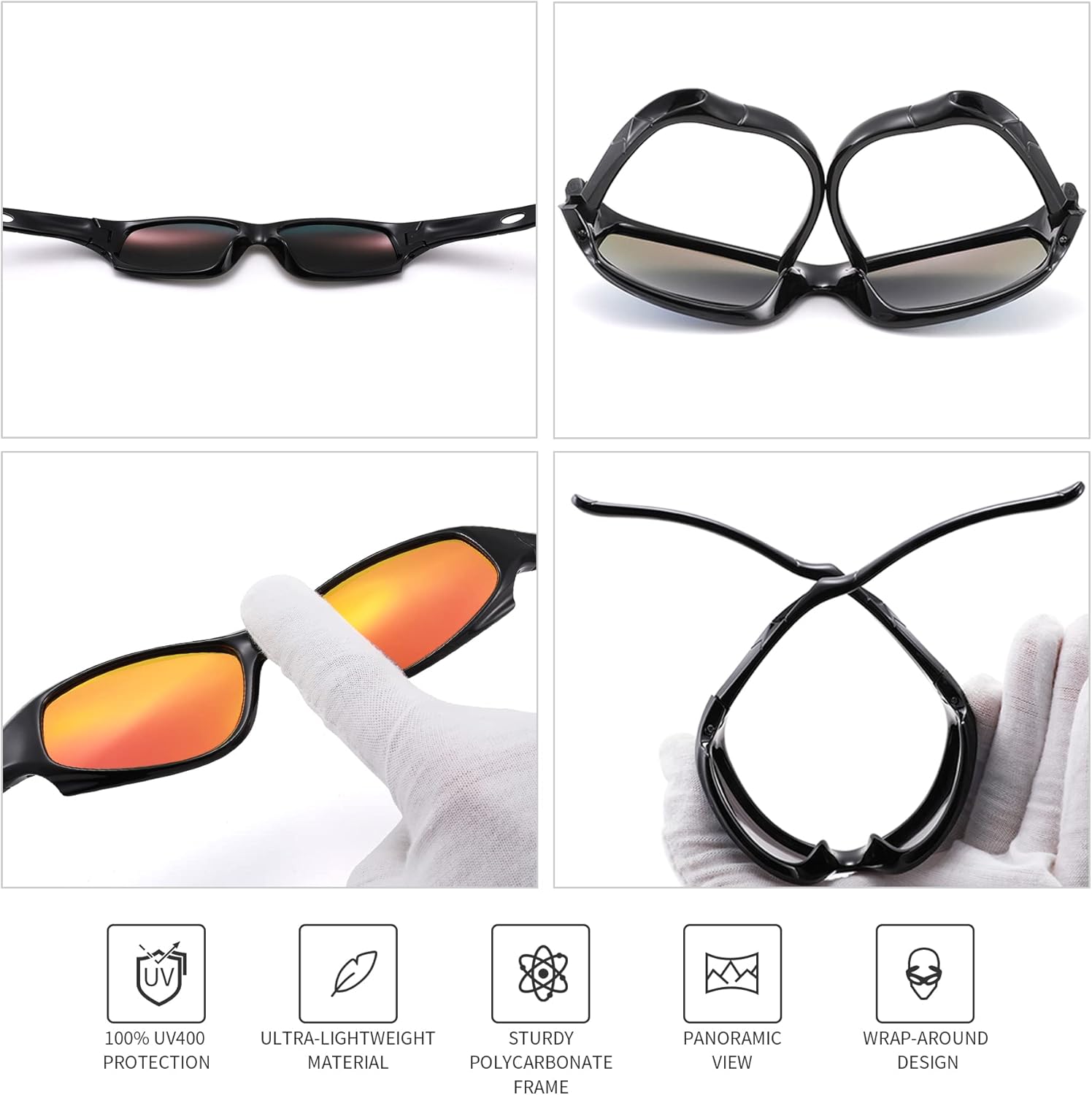 Pro Acme Kids Sunglasses for Boys Girls, Polarized Sports Youth Sunglasses with Strap for Kids Ages Color 3-12 - Image 4