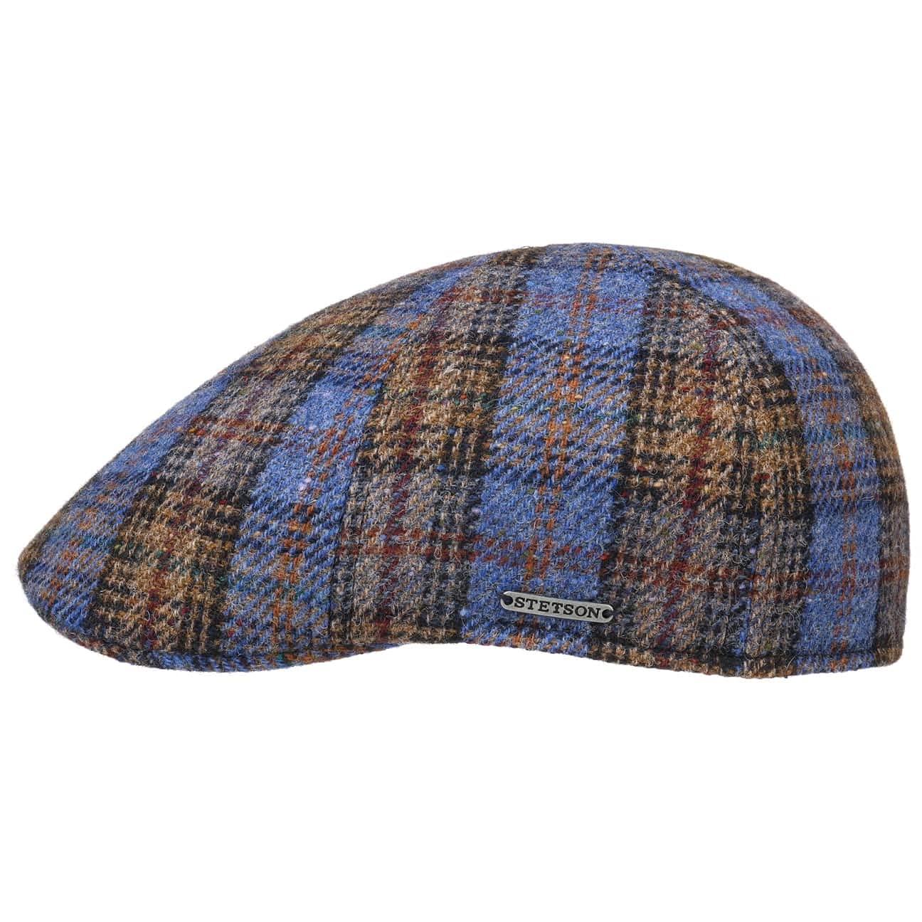 Stetson Texas Lambswool Plaid Flat Cap Men - Made in The EU