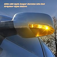 Vista 6 de HERCOO Conjunto de Lámpara de Luz LED de Espejo Lateral con Señal de Giro y Luz de Charco Compatible con Dodge Ram 1500 2500 2010-2018, Ram 1500