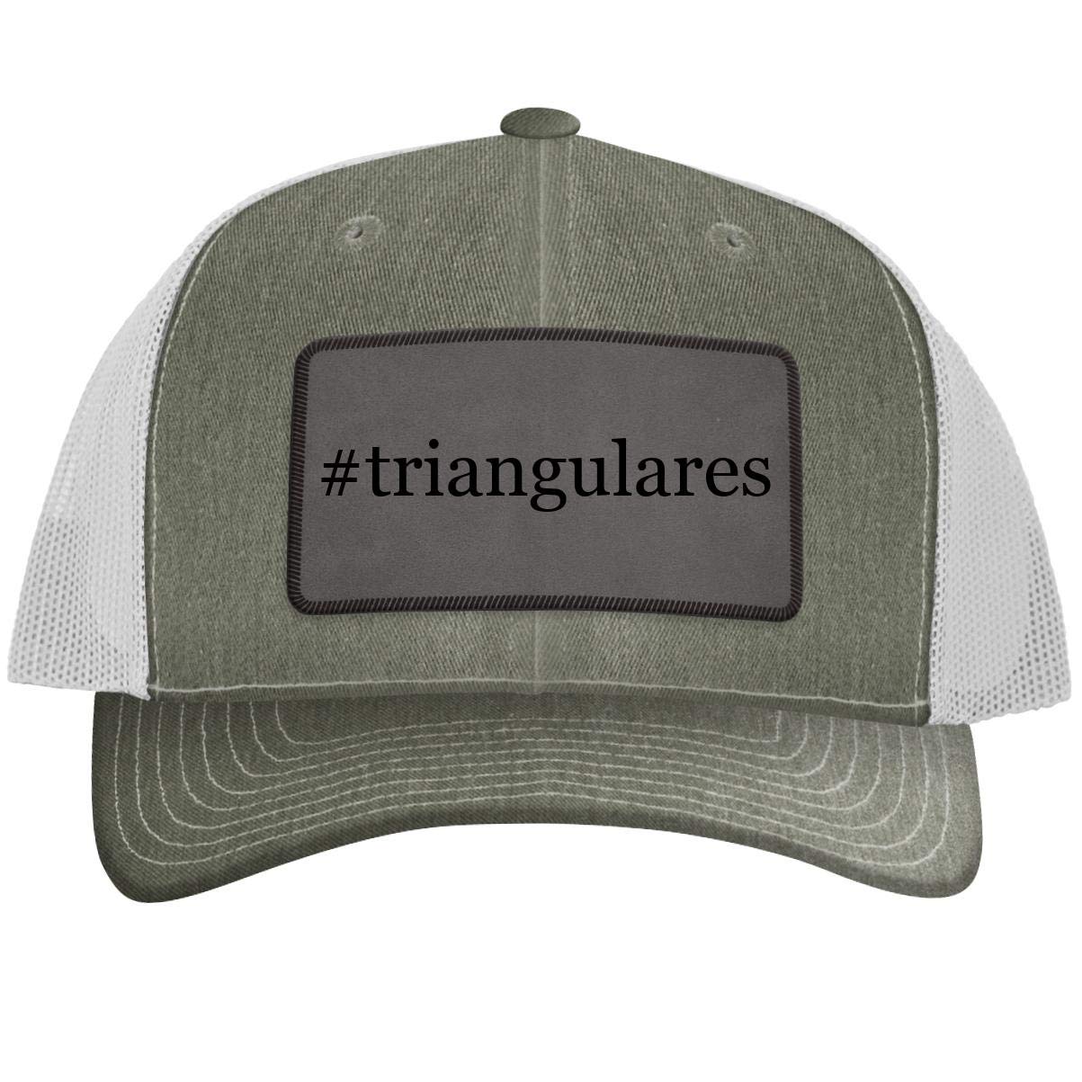 One Legging it Around #Triangulares - Hashtag Leather Grey Patch Engraved Trucker Hat