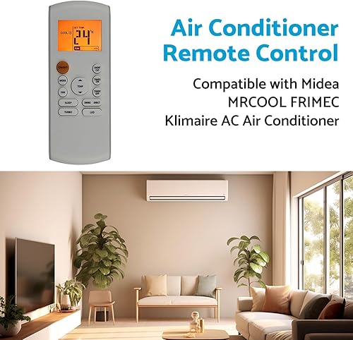 Miniatura 2 de ALINREDBX Reemplazo de control remoto de aire acondicionado adecuado para Midea MRCOOL FRIMEC Klimaire