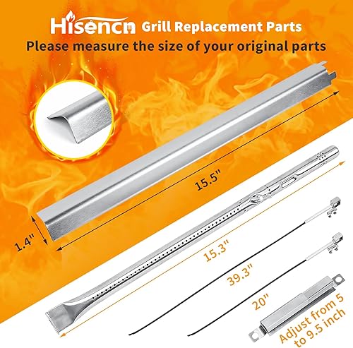 Miniatura 3 de Piezas de repuesto para parrilla Charbroil Performance 4 Burner 463365021 463365522 463352521, 5 quemadores 463450022 463448021 463451022,