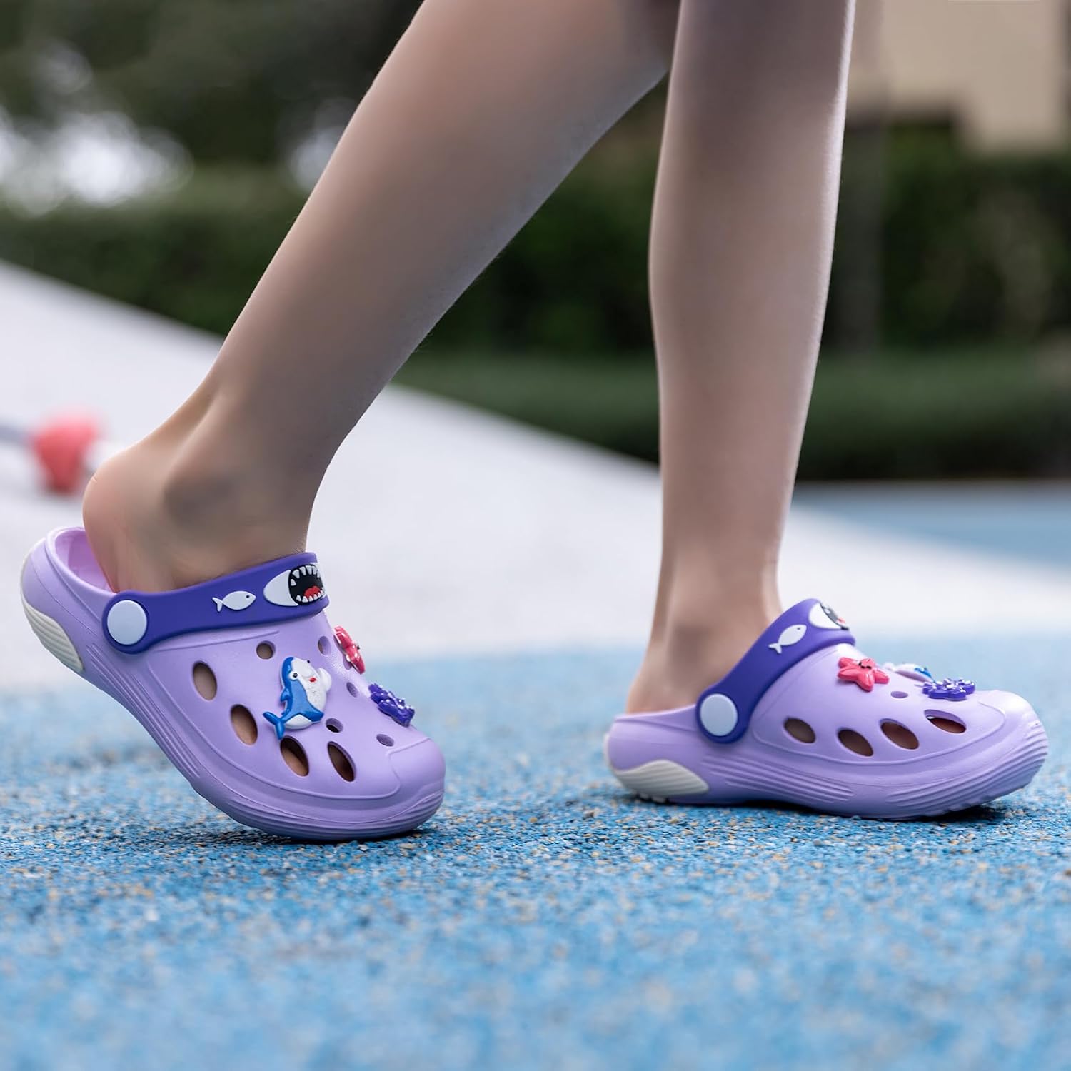 GOEWY Beach Vacation Essentials Clogs for Toddler Kids Cute Cartoon Garden Water Shower Shoes Slides Slippers Pool Sandals Gifts for Boys Girls
