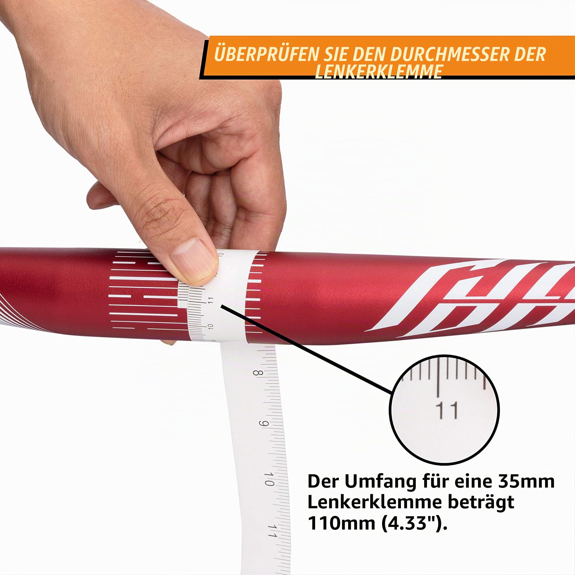 Funn Full On Mountainbike Lenker mit Lenkerklemme 35mm und Breite 785mm, robuster und leichter Legierungs-Riser-Lenker für MTB, BMX und Rennrad, Anstieg 30mm (Schwarze)