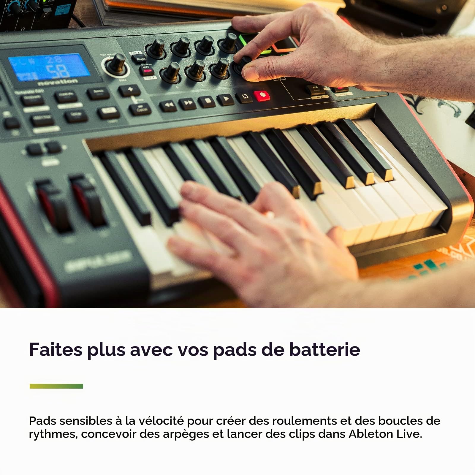 Novation Impulse 61 Clavier de précision Mapping instantané Noir