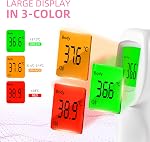 Non-Contact Infrared Forehead Thermometer for Adults and Kids, 3-in-1 Digital No-Touch Baby Thermometers with Fever Alarm, Fast & Accurate Readings