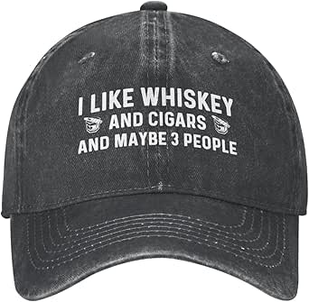 T-shirt Humour 'I Like Whisky And Cigars' Avec Gorille - Coton - Unisexe - Marque Winorsar